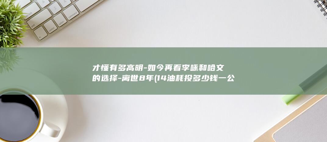 才懂有多高明-如今再看李咏和哈文的选择-离世8年 (14油耗投多少钱一公里)