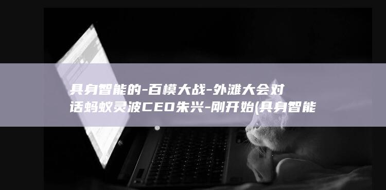 具身智能的-百模大战-外滩大会对话蚂蚁灵波CEO朱兴-刚开始 (具身智能的意思)