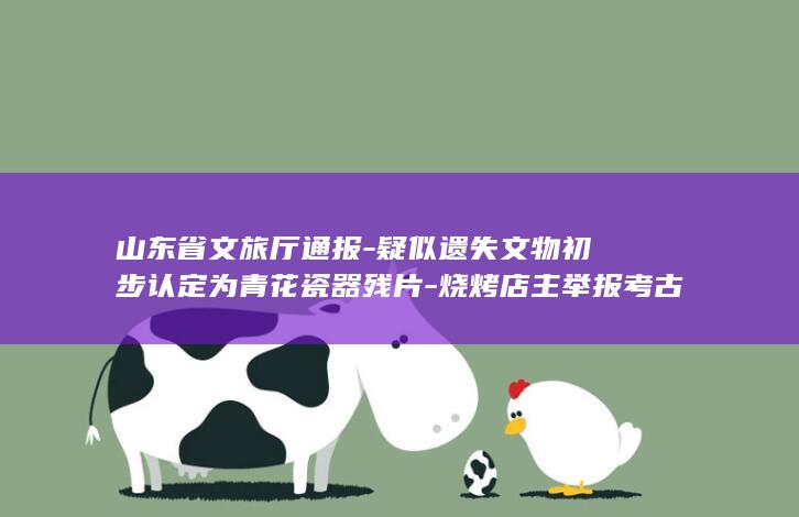 山东省文旅厅通报-疑似遗失文物初步认定为青花瓷器残片-烧烤店主举报考古文物遗失 (山东省文旅厅田忠民)