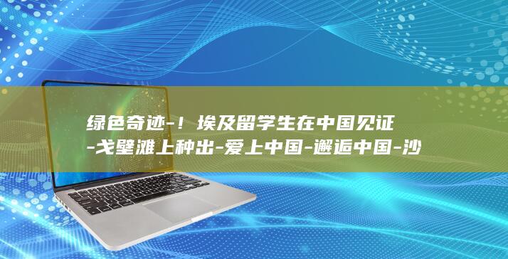 绿色奇迹-！埃及留学生在中国见证-戈壁滩上种出-爱上中国-邂逅中国-沙海生金 (橘色奇迹)