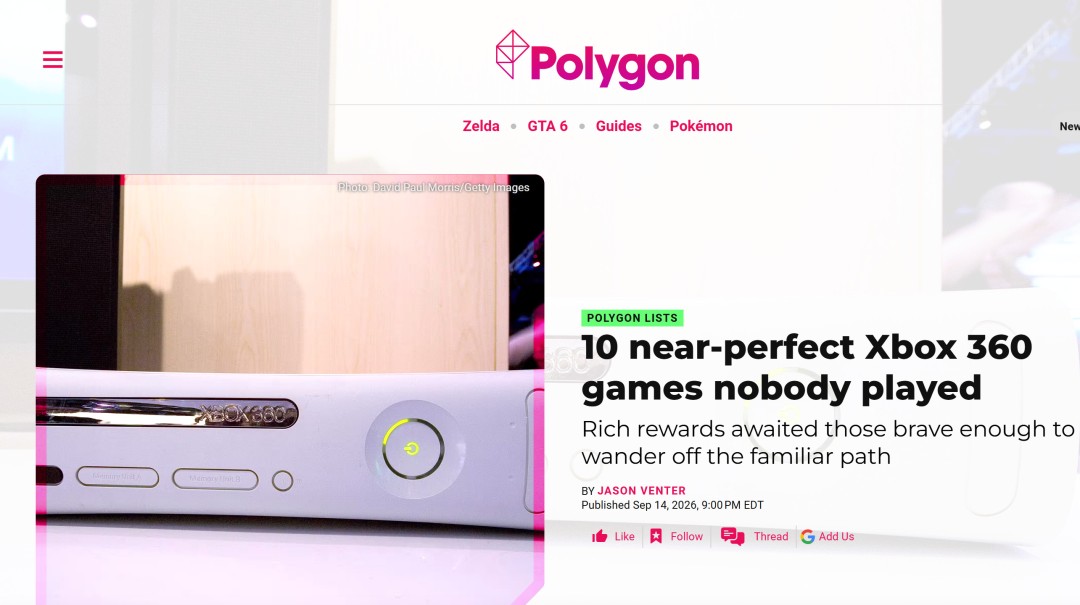 360佳作-多款日式RPG入选-Polygon评选10款被忽视的Xbox (佳作100篇)