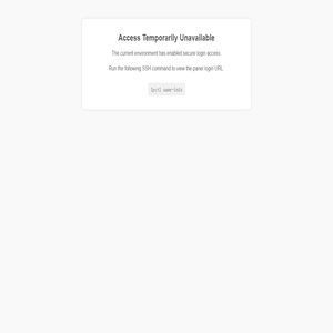 Access Temporarily Unavailable