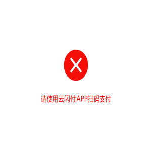 请使用云闪付APP扫码支付