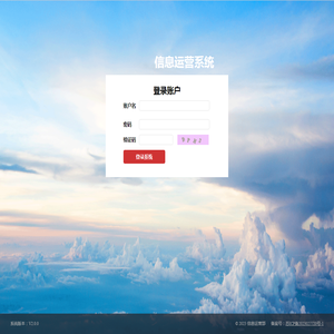 信息运营系统登录