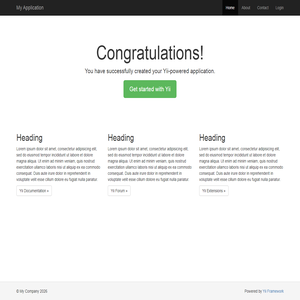 My Yii Application